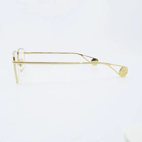 Gucci GG0439O 006 55mm Gold/Gold Metal, New Unisex Eyeglasses Frames. - Picture 6 of 8
